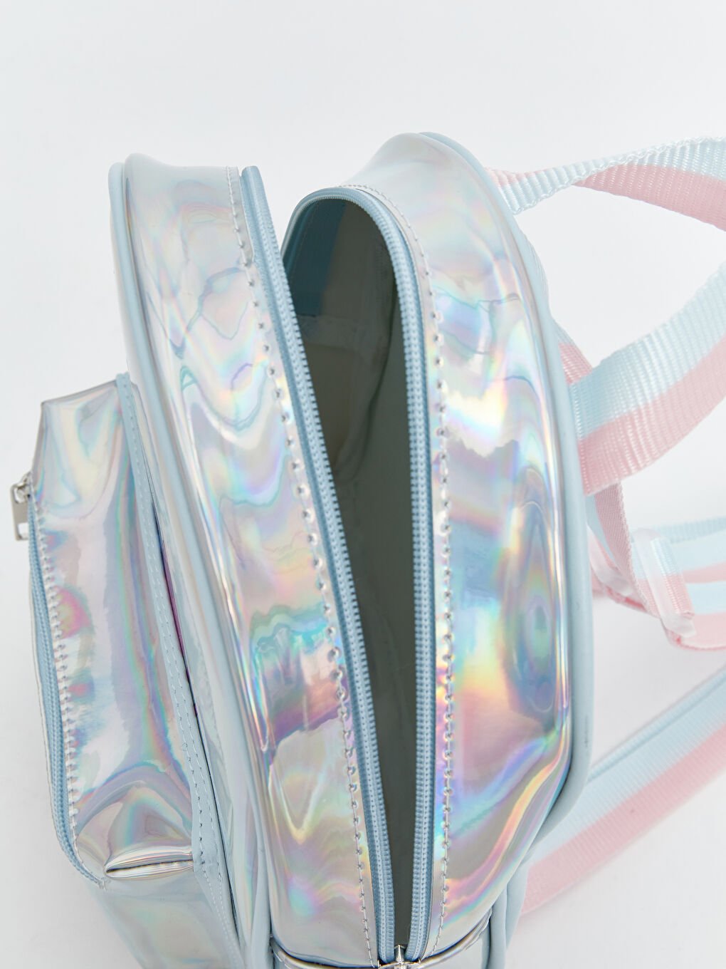 Gri Lilo ve Stitch Baskılı Kız Çocuk Sırt Çantası-3