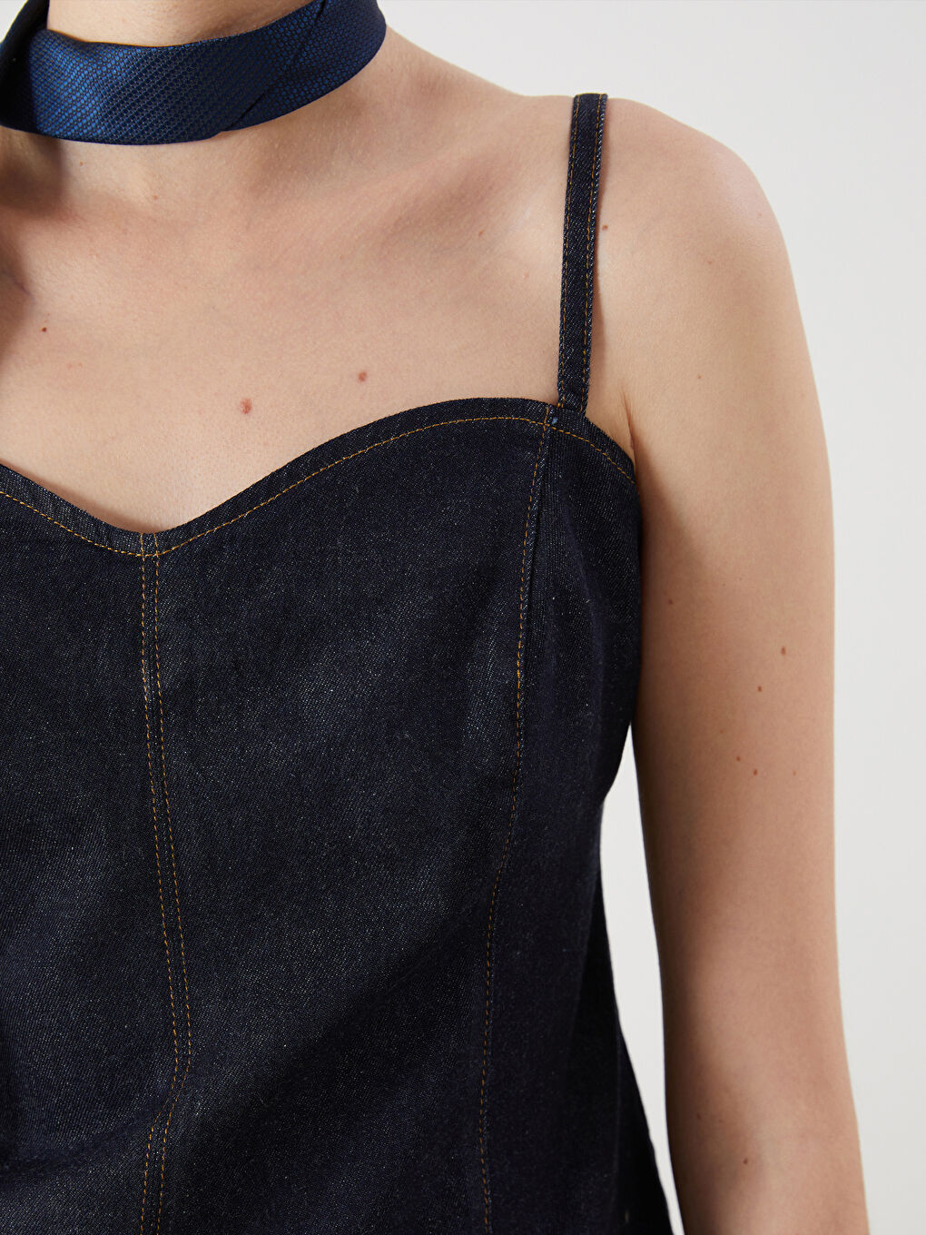 LCW Vision Woman INDIGO Denim Blouse -S5R314Z8-309