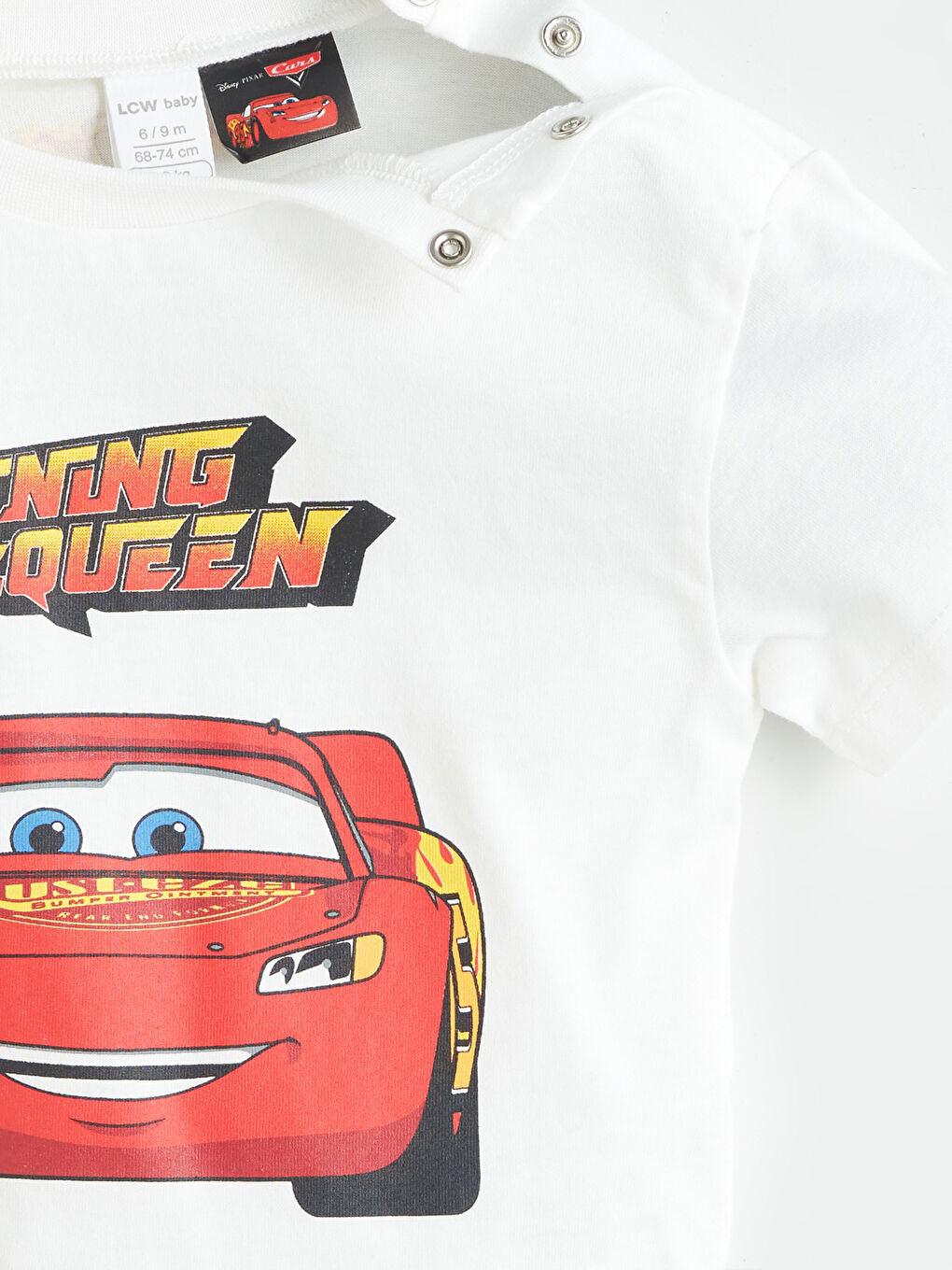Crew Neck Short Sleeve Cars Printed Baby Boy T-Shirt and Shorts 2-Piece Set -S5R327Z1-FDU