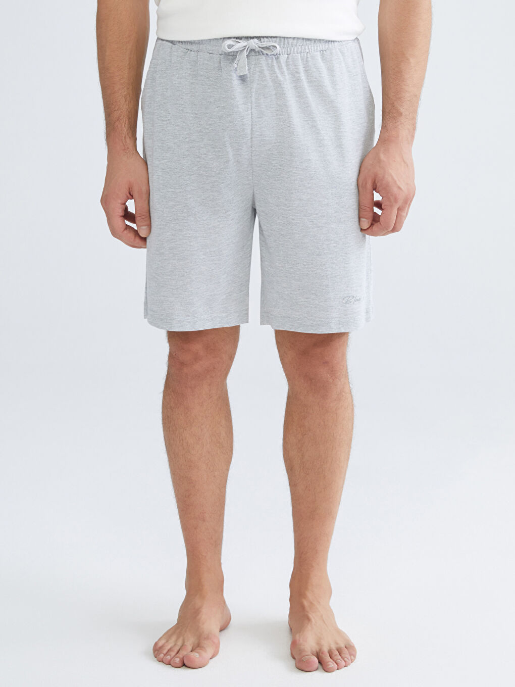 شورت بيجامة رجالي سليم فيت قطعتين-3