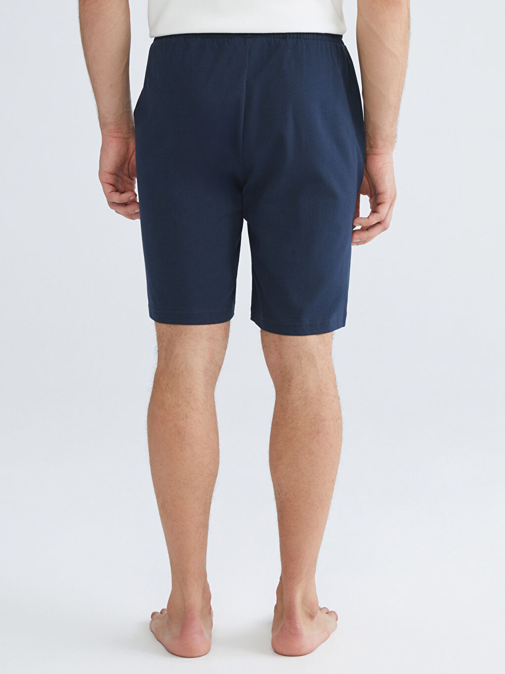 شورت بيجامة رجالي سليم فيت قطعتين-5