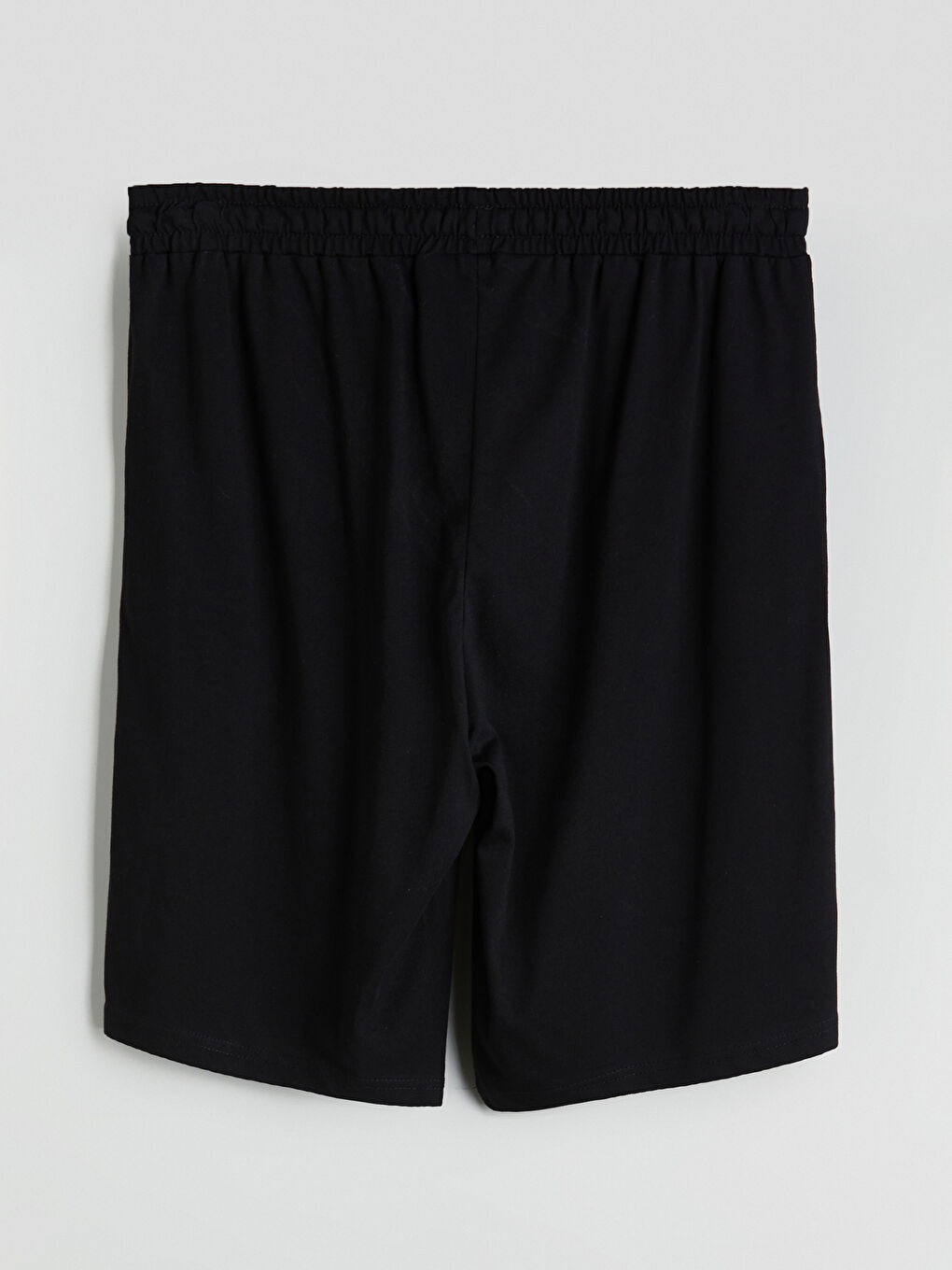 Siyah Slim Fit Erkek Pijama Alt Şort 2'li-9