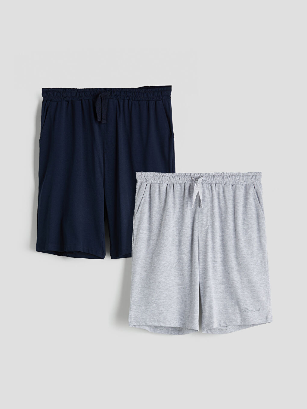 شورت بيجامة رجالي سليم فيت قطعتين-7