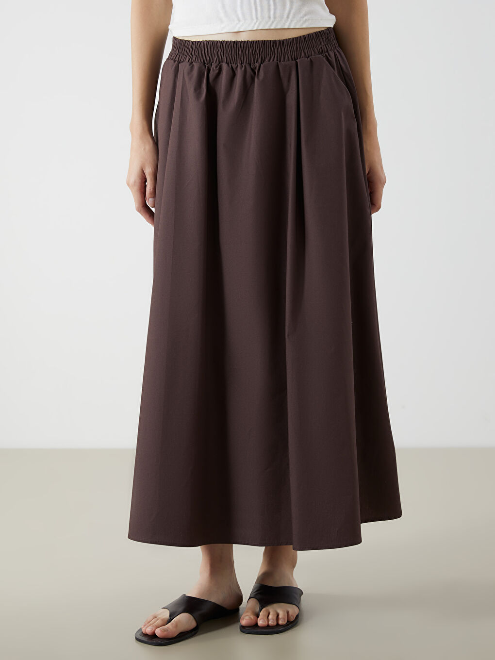 Elasticated Waist Skirt -S5R332Z8-D2N