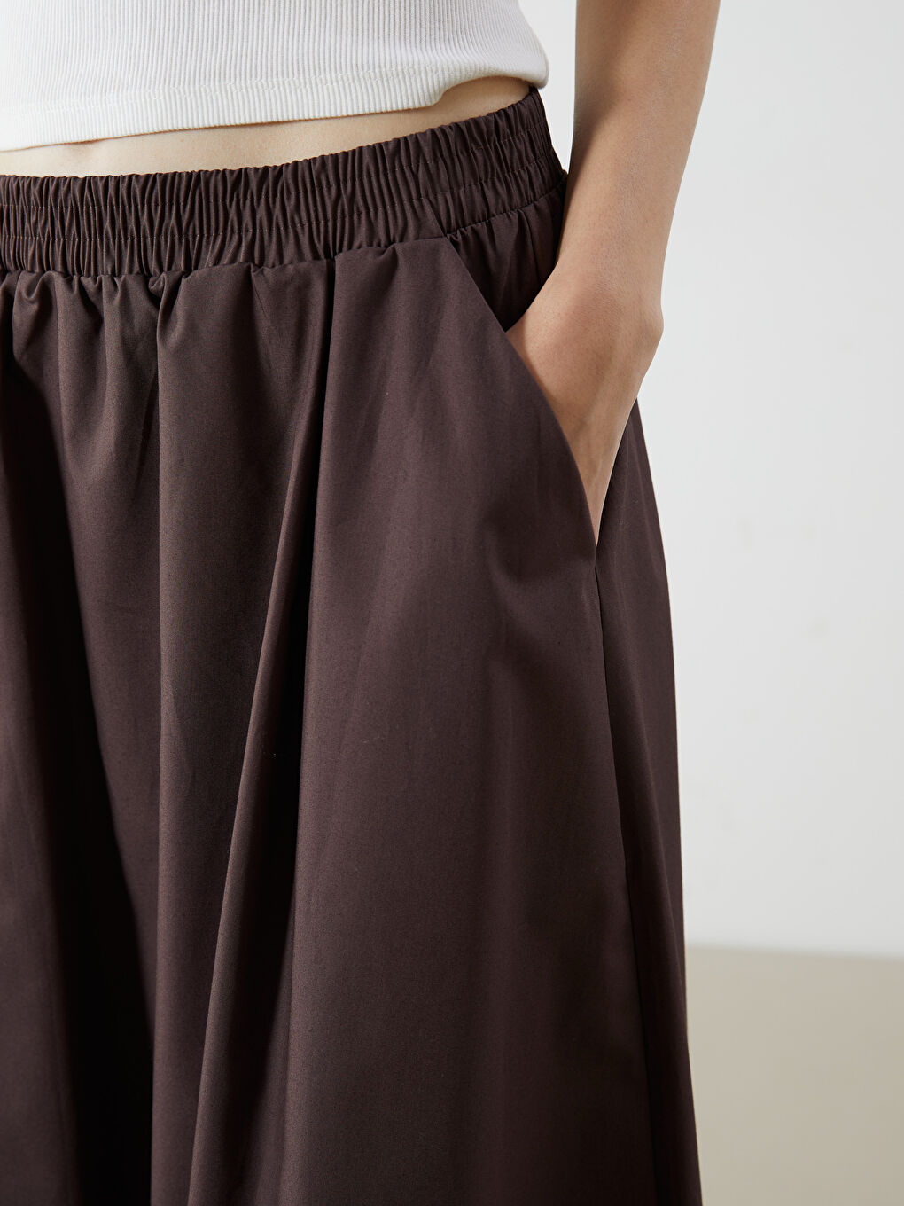 Elasticated Waist Skirt -S5R332Z8-D2N