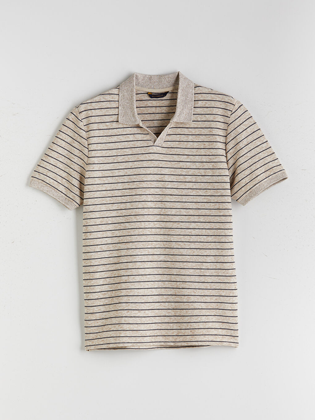 SOUTHBLUE Polo Neck Striped Men's T-Shirt -S5R336Z8-DS3