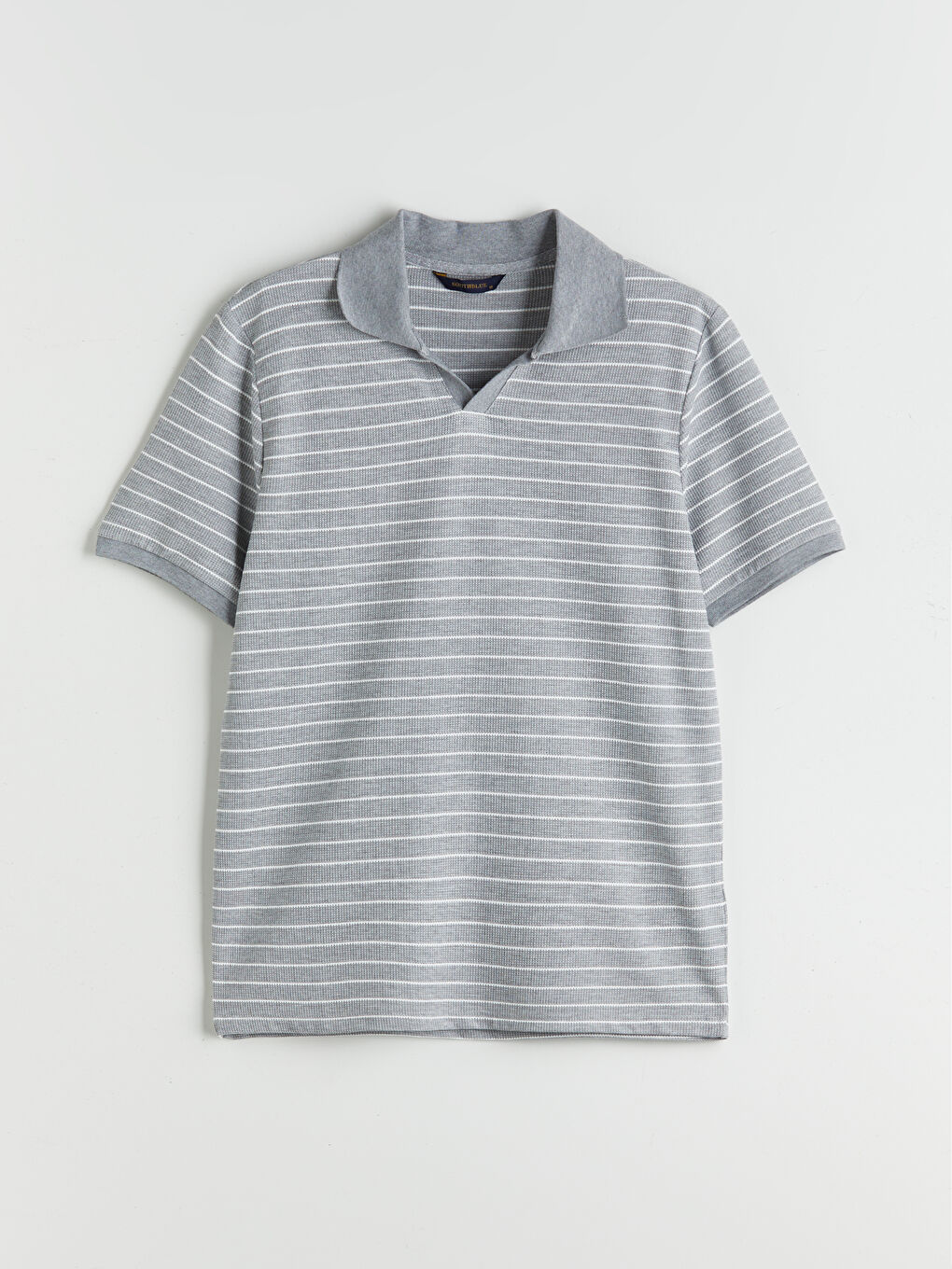 SOUTHBLUE Polo Neck Striped Men's T-Shirt -S5R336Z8-LAL