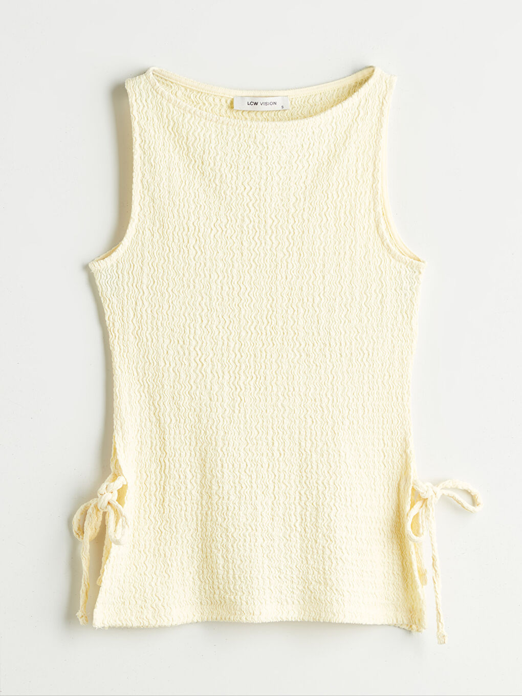 LCW Vision Crew Neck Textured Women's Tank Top -S5R355Z8-FDQ