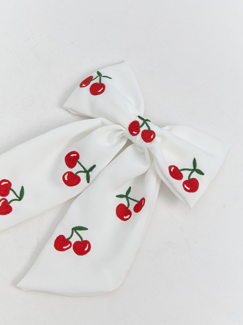 Karışık Fiyonk Detaylı Kiraz Baskılı Kız Çocuk Toka-1