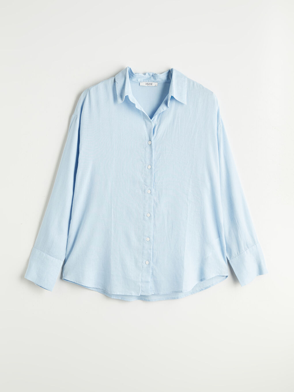 Oversize Linen Blend Women's Shirt-4