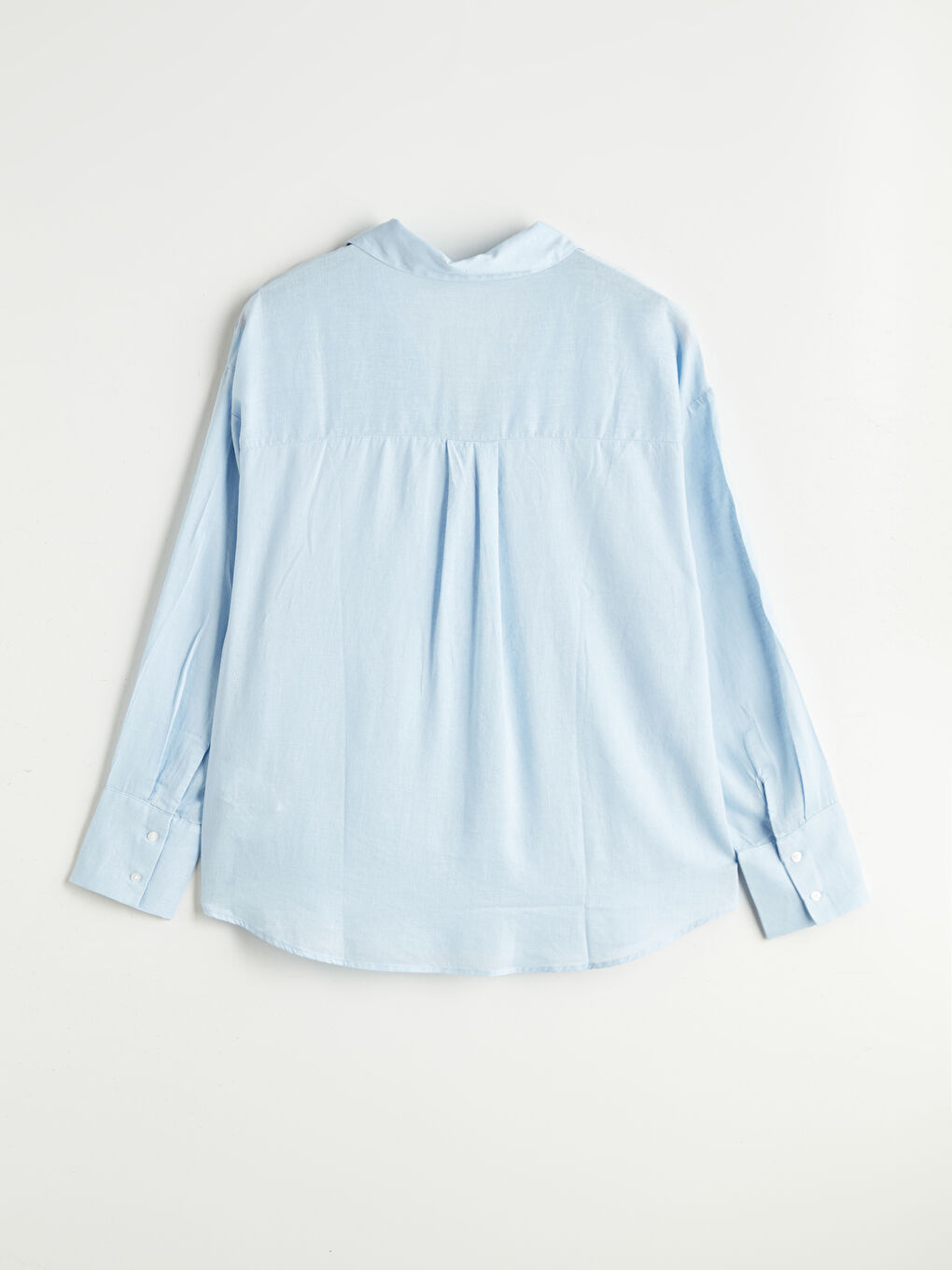 Oversize Linen Blend Women's Shirt-5