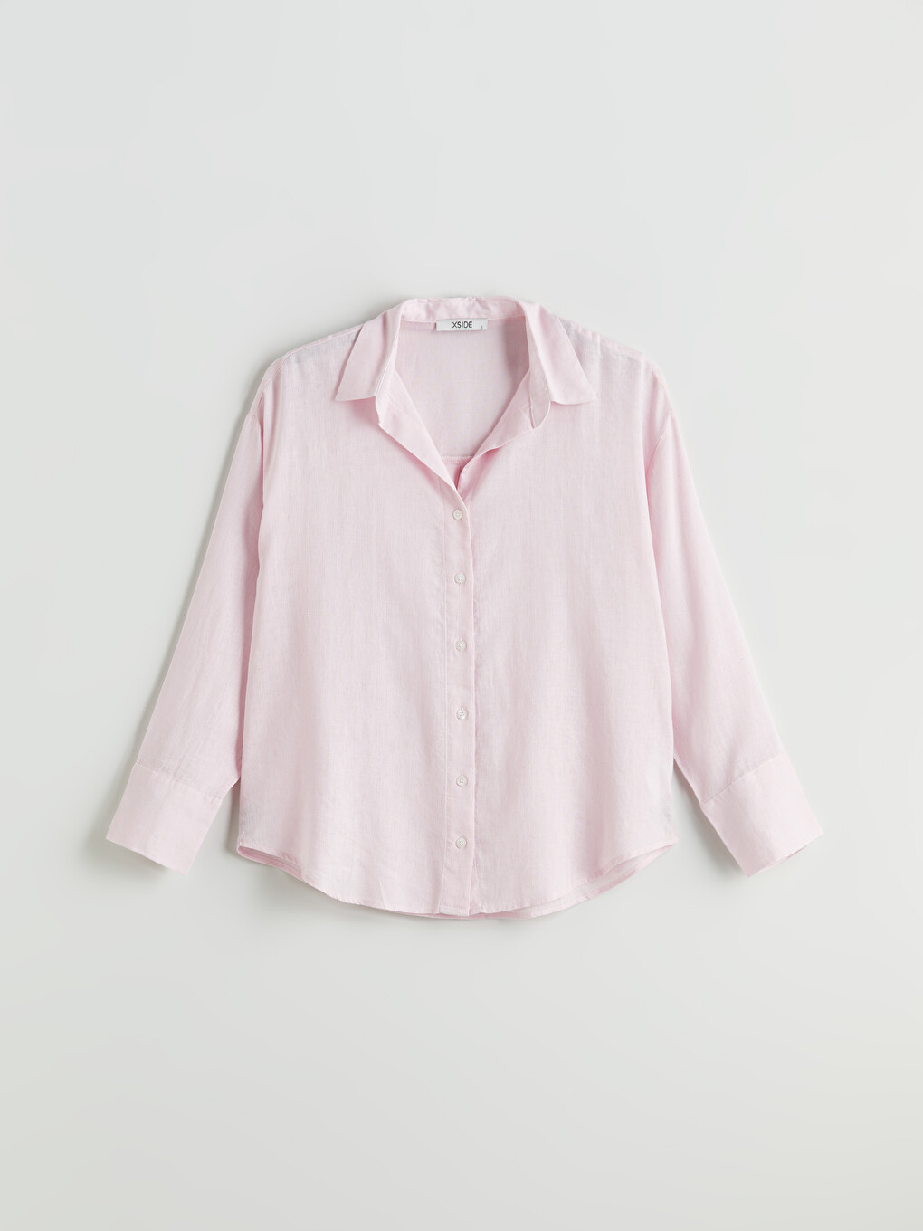 Chemise Surdimensionnée En Mélange De Lin Pour Femmes-5