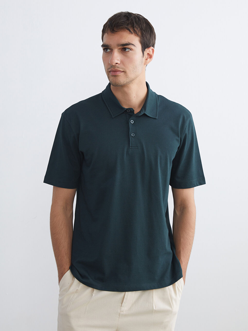 LCW Vision Polo Neck Pique Men's T-Shirt -S5R391Z8-ZUT
