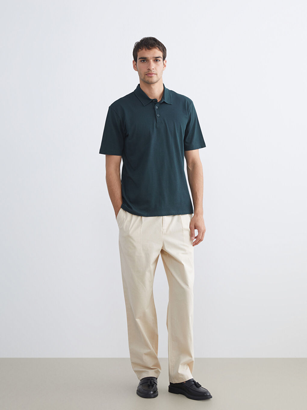 LCW Vision Polo Neck Pique Men's T-Shirt -S5R391Z8-ZUT