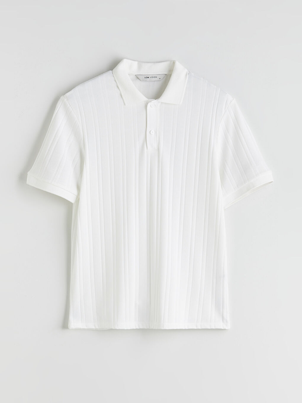 Ekru Polo Yaka Erkek Tişört-4