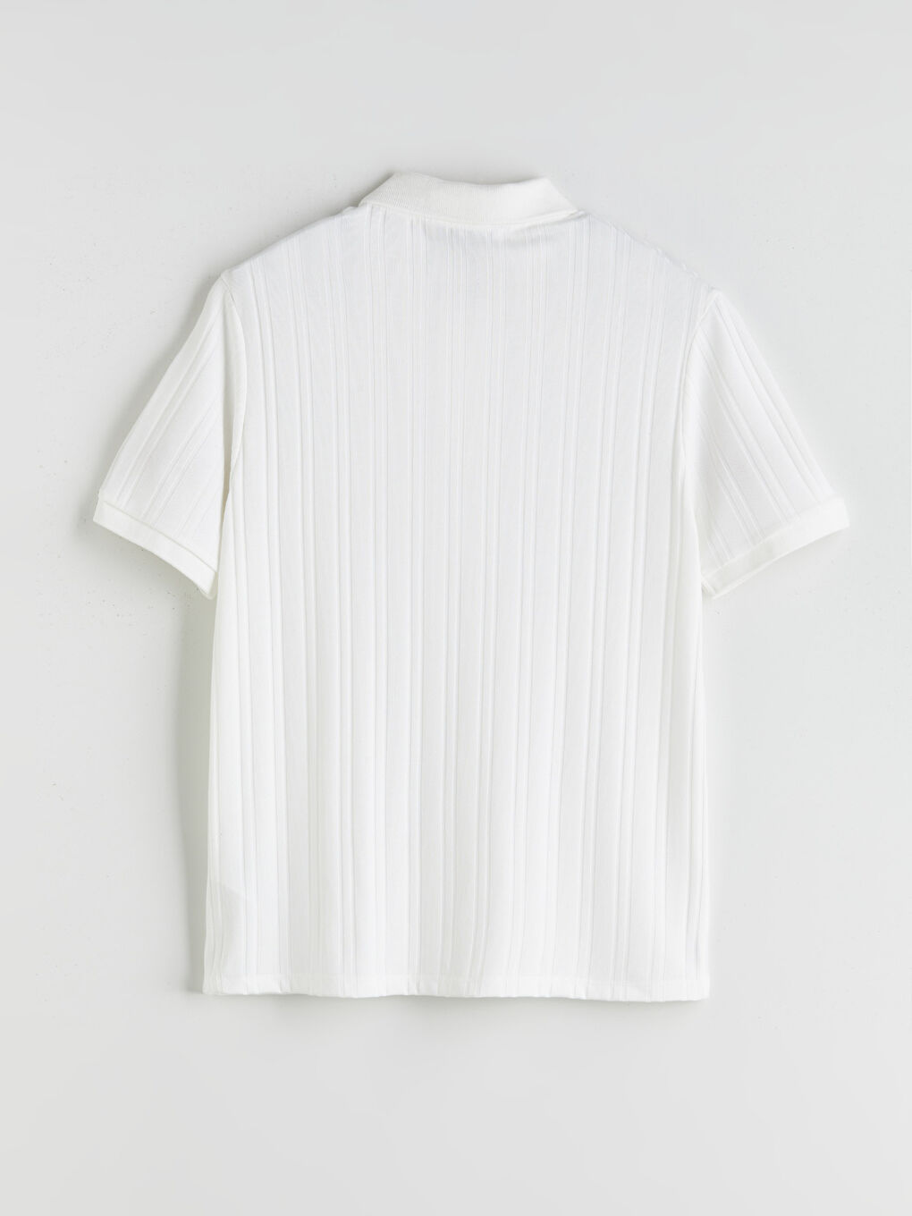 Ekru Polo Yaka Erkek Tişört-5