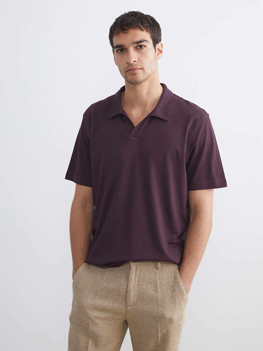 Polo Neck Pique Men's T-Shirt
