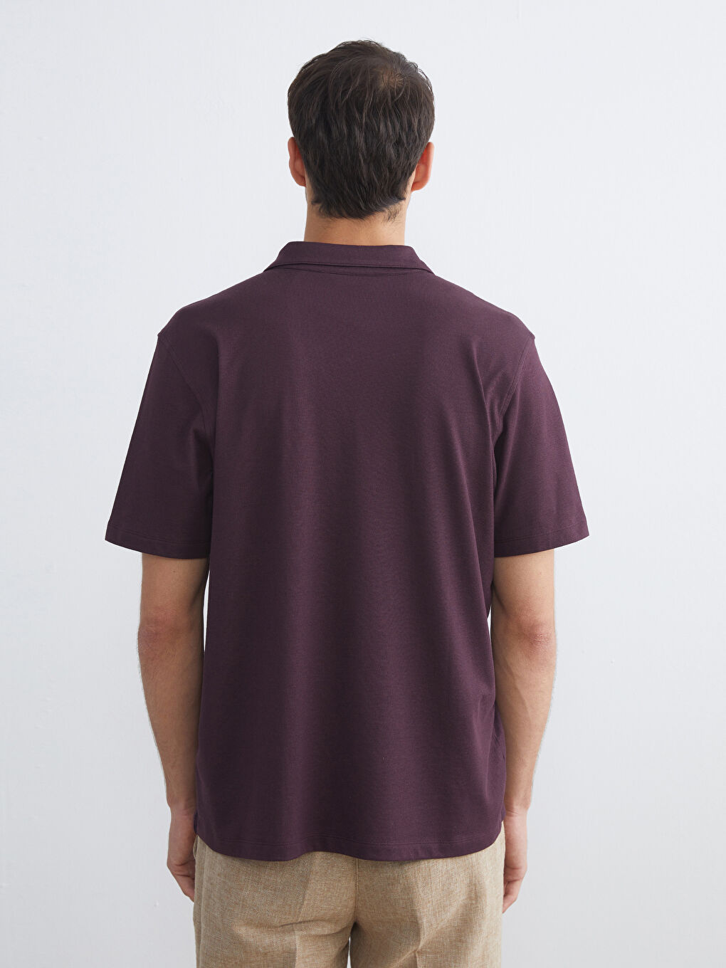 Polo Neck Pique Men's T-Shirt-3