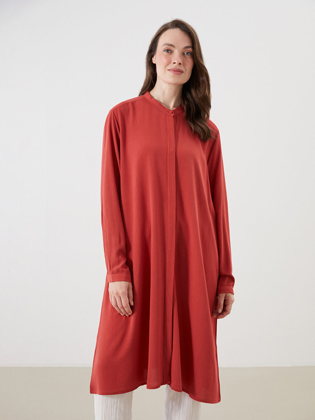 LCW Grace Woman ORANGE Shirt Tunic -S5R400Z8-KCN