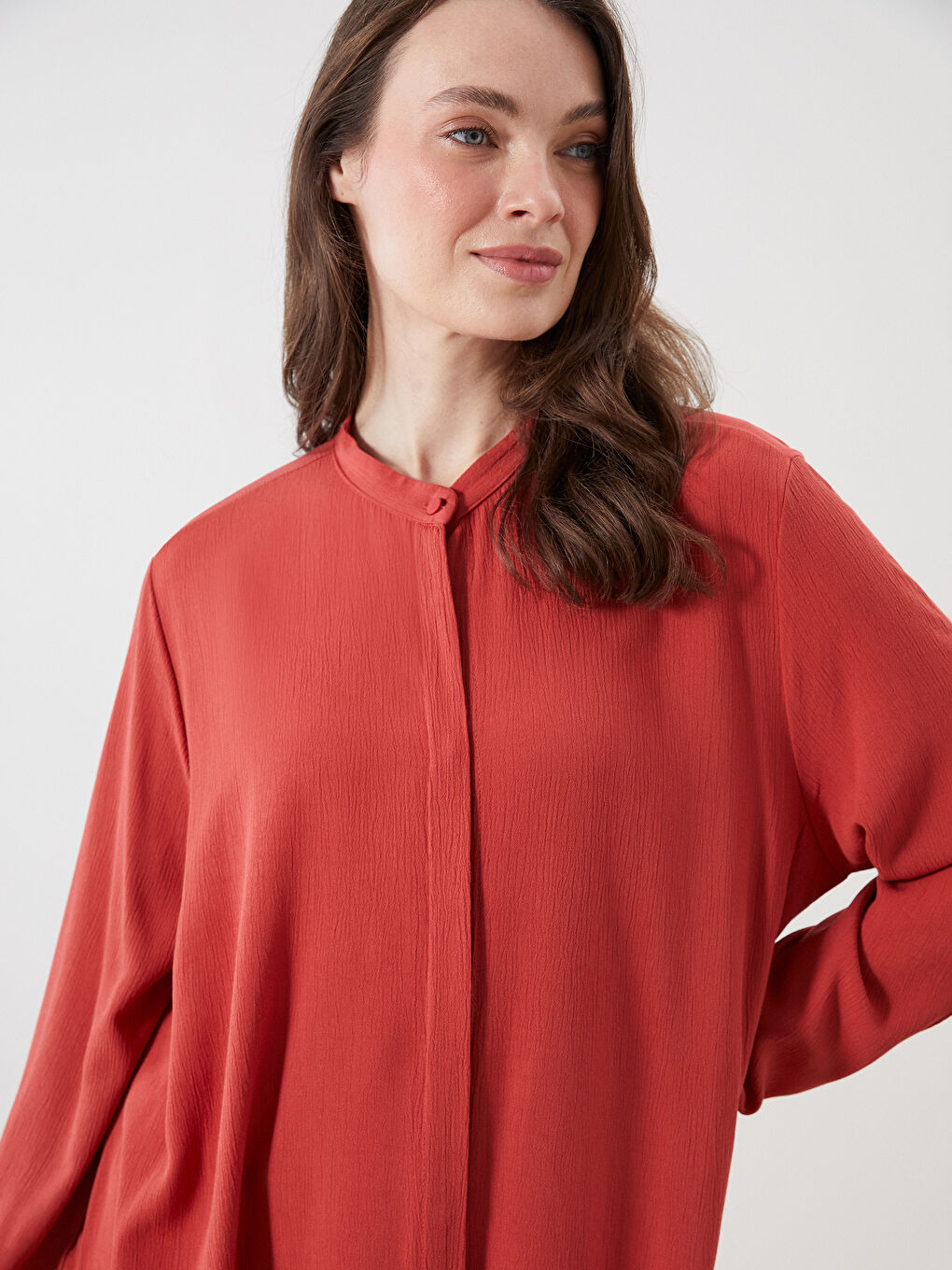 LCW Grace Woman ORANGE Shirt Tunic -S5R400Z8-KCN