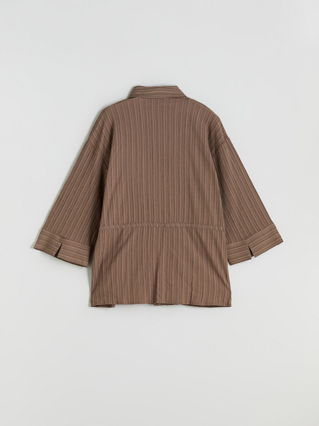 قميص تونيك للسيدات بخصر برباط-9