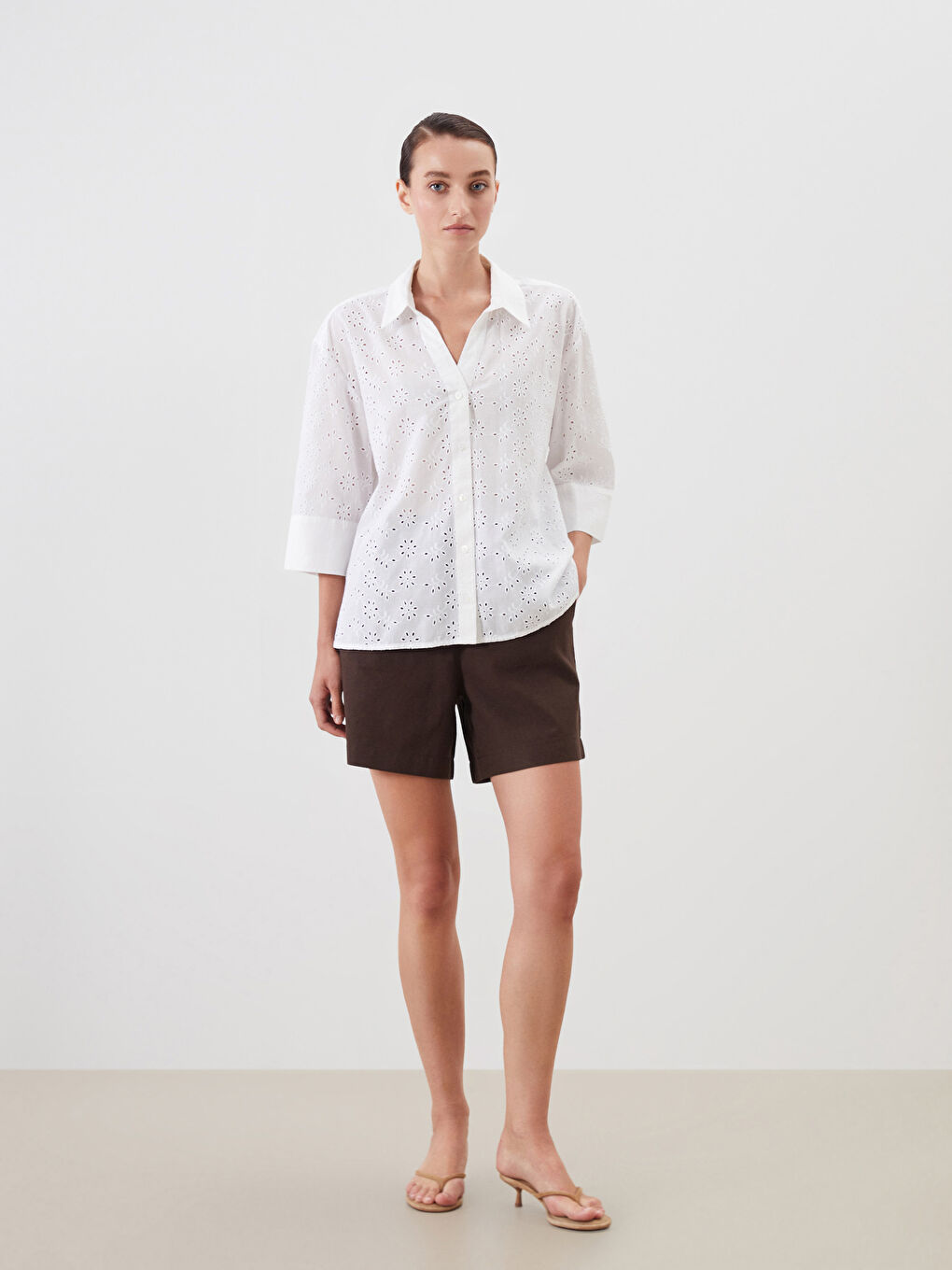 LCW Comfort Woman WHITE Shirt -S5R438Z8-Q6K