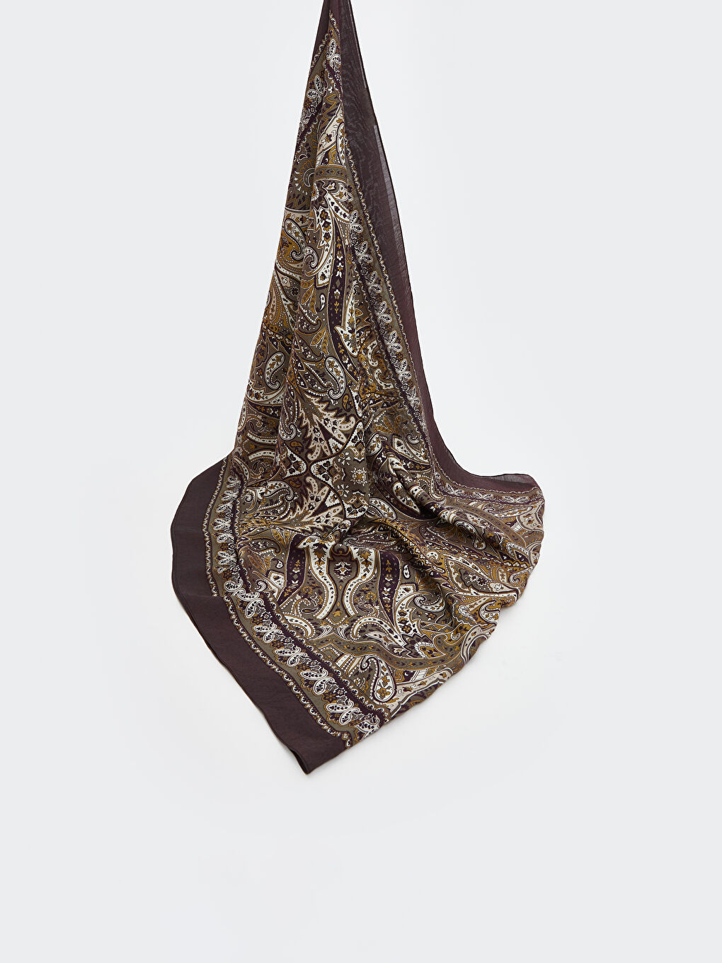 Yeşil Desenli Kadın Şal