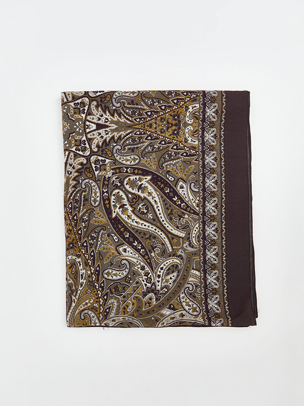 Yeşil Desenli Kadın Şal-1