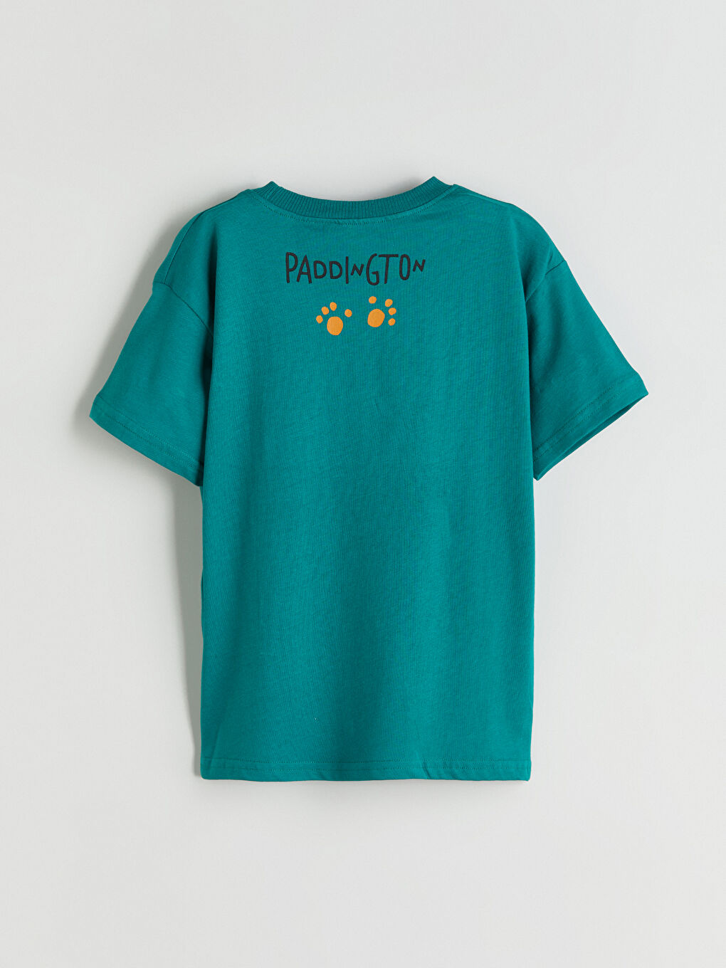 Turkuaz Bisiklet Yaka Baskılı Erkek Çocuk Tişört-3