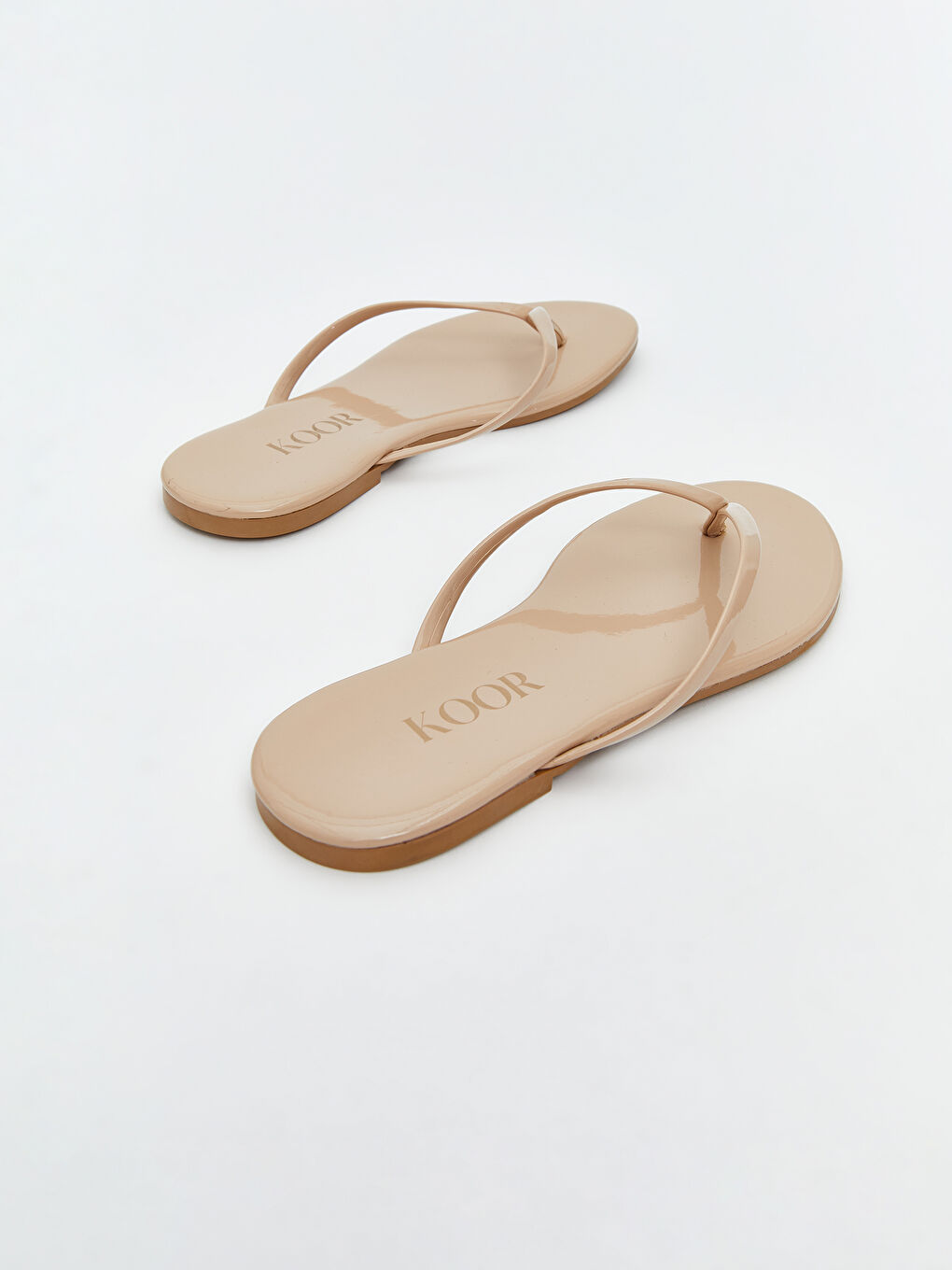 Bej Parmak Arası Kadın Plaj Terliği-4