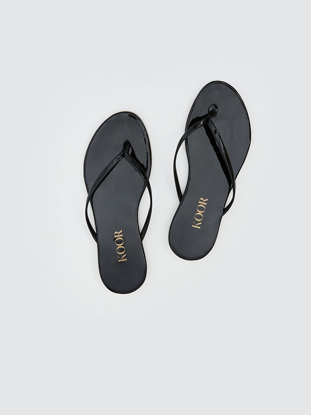 Siyah Parmak Arası Kadın Plaj Terliği-2