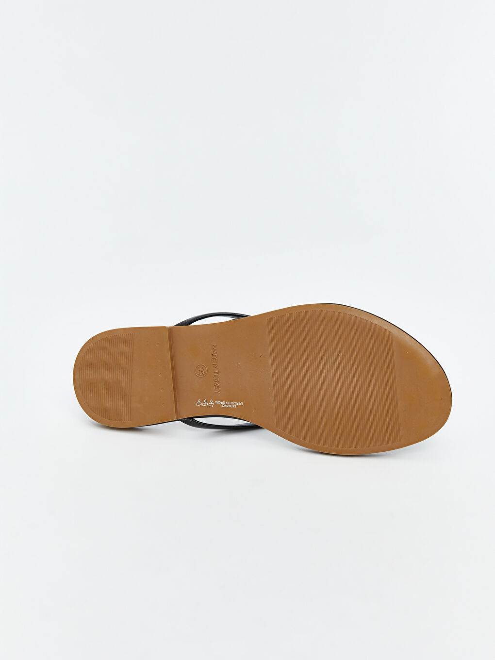 Siyah Parmak Arası Kadın Plaj Terliği-3