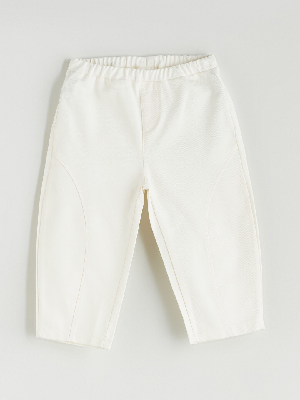 Beyaz Regular Fit Erkek Bebek Pantolon