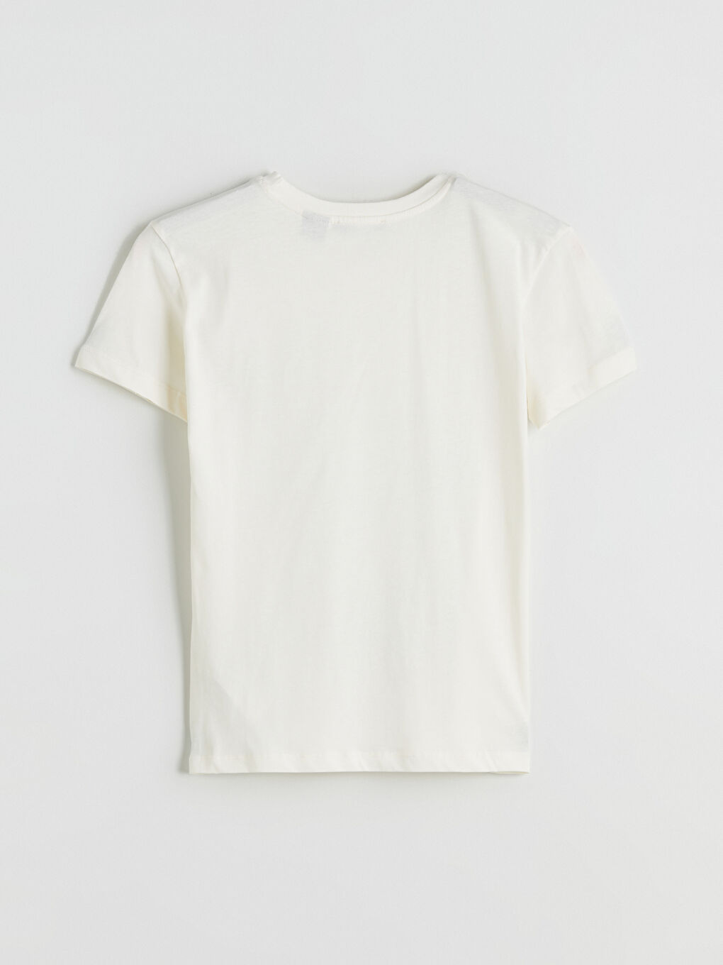 تي شيرت نسائي مرخص ميكي وميني ماوس بياقة دائرية-5