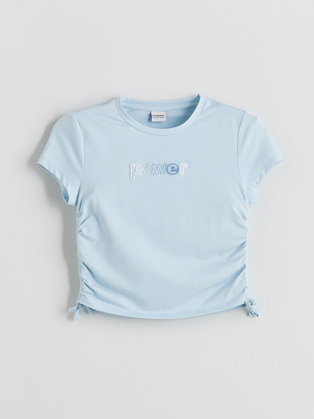 Crew Neck Girls' T-Shirt -S5R487Z4-FUX