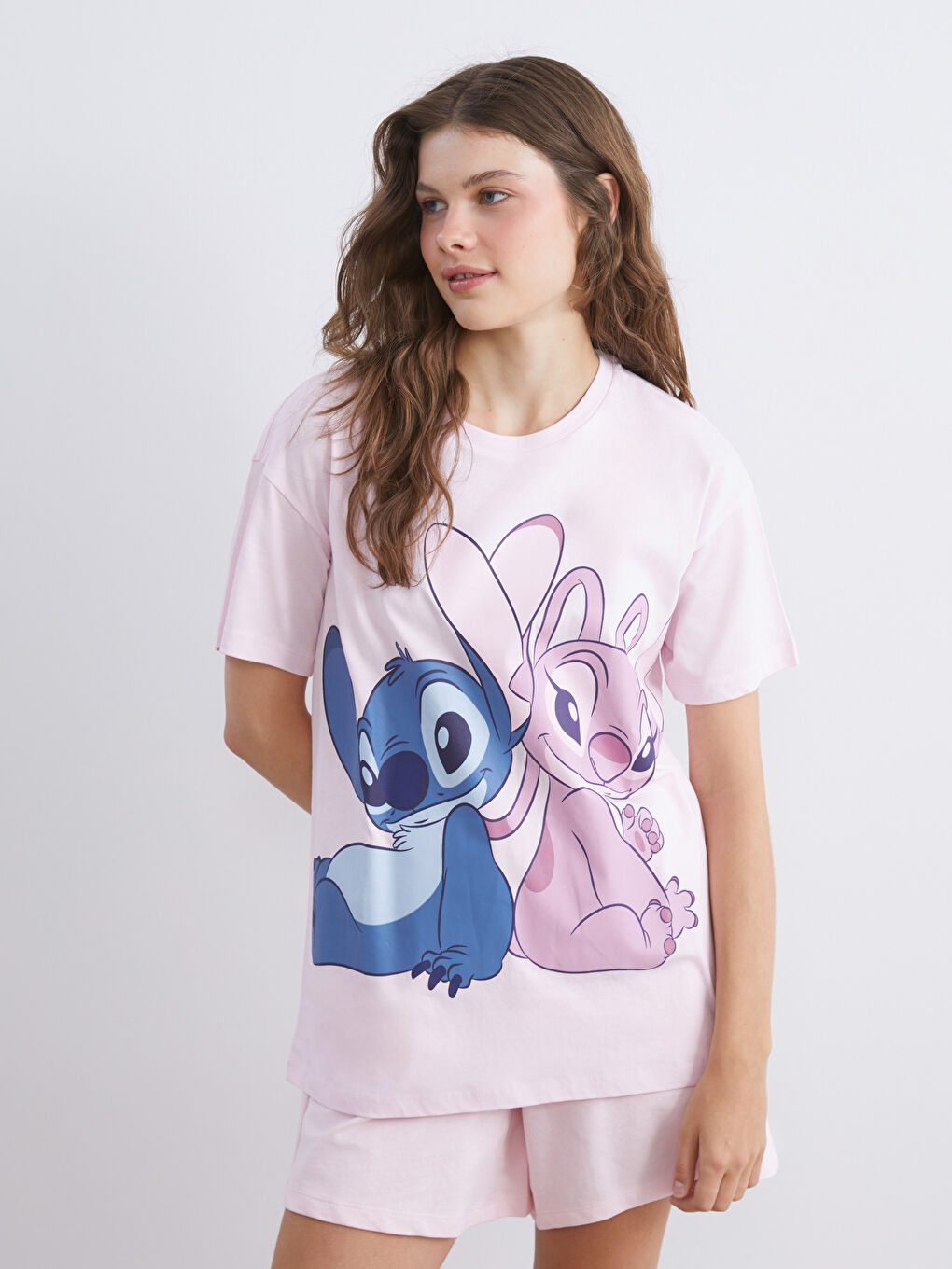 Crew Neck Lilo & Stitch Licensed Women's T-Shirt