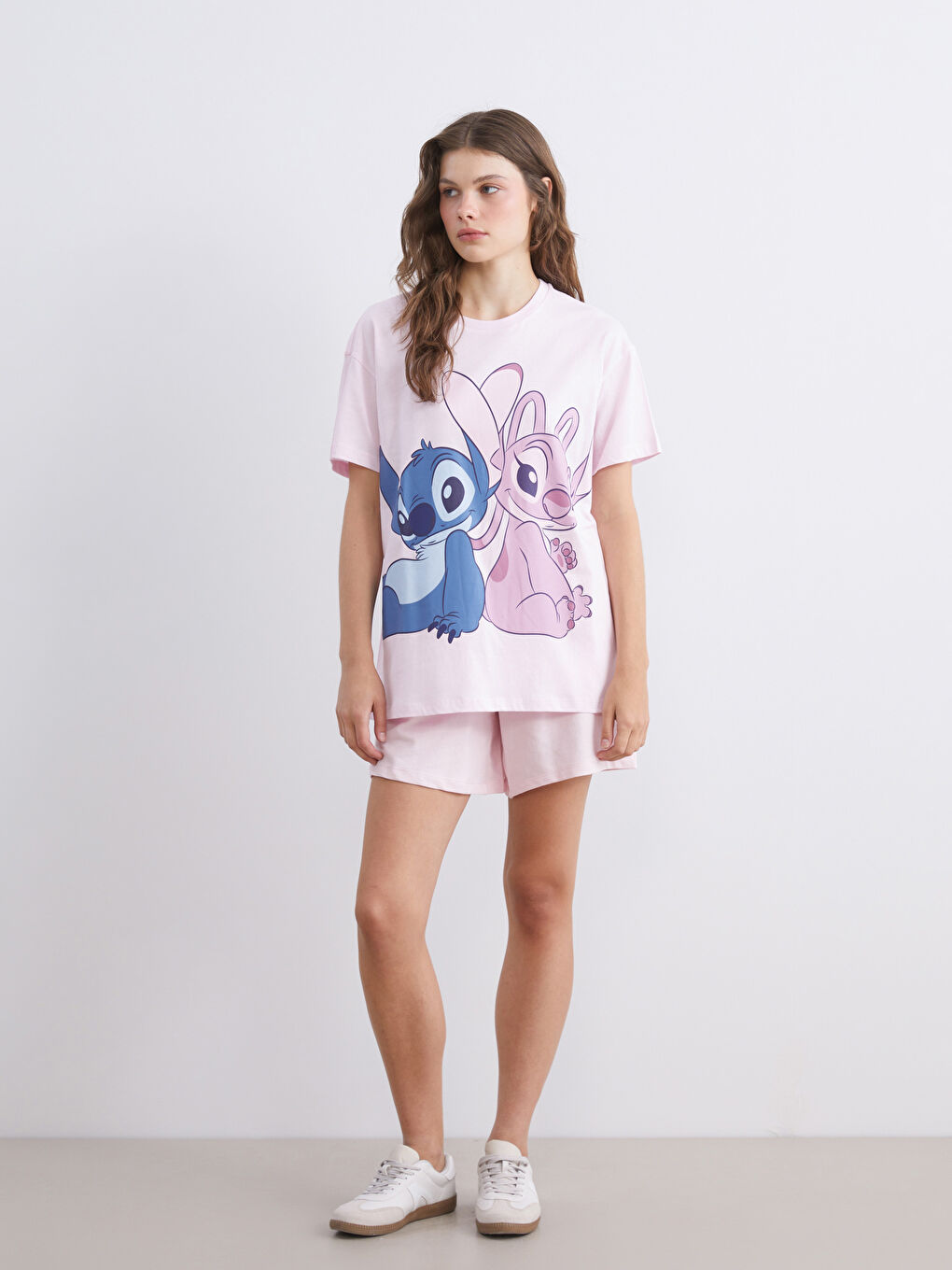 Crew Neck Lilo & Stitch Licensed Women's T-Shirt-1