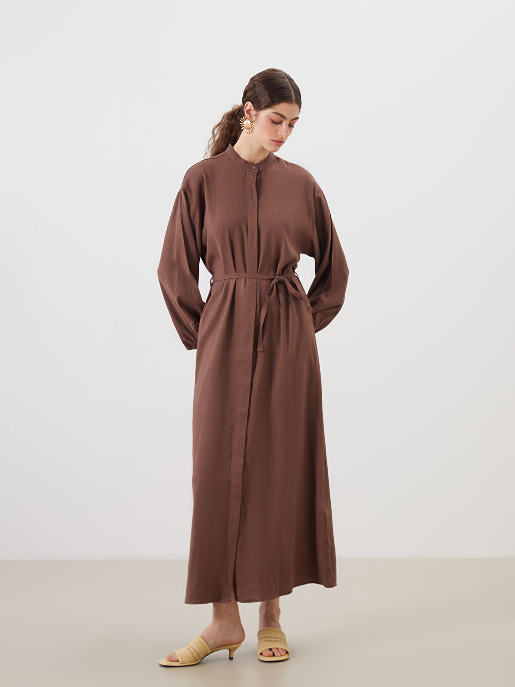 Woman BROWN Shirt Dress -S5R502Z8-ZH2