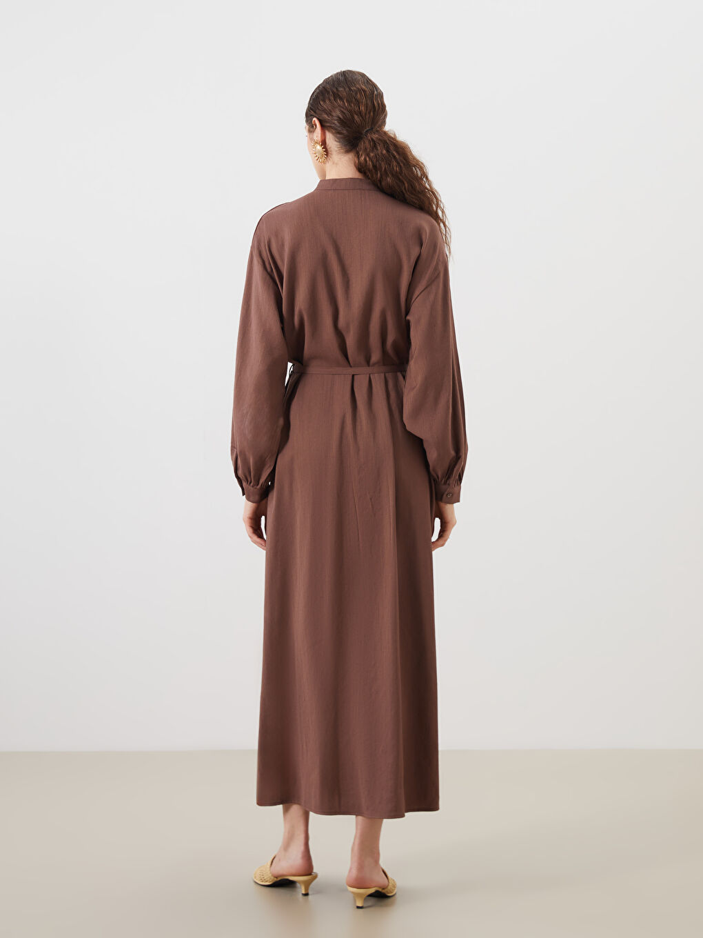 Woman BROWN Shirt Dress -S5R502Z8-ZH2