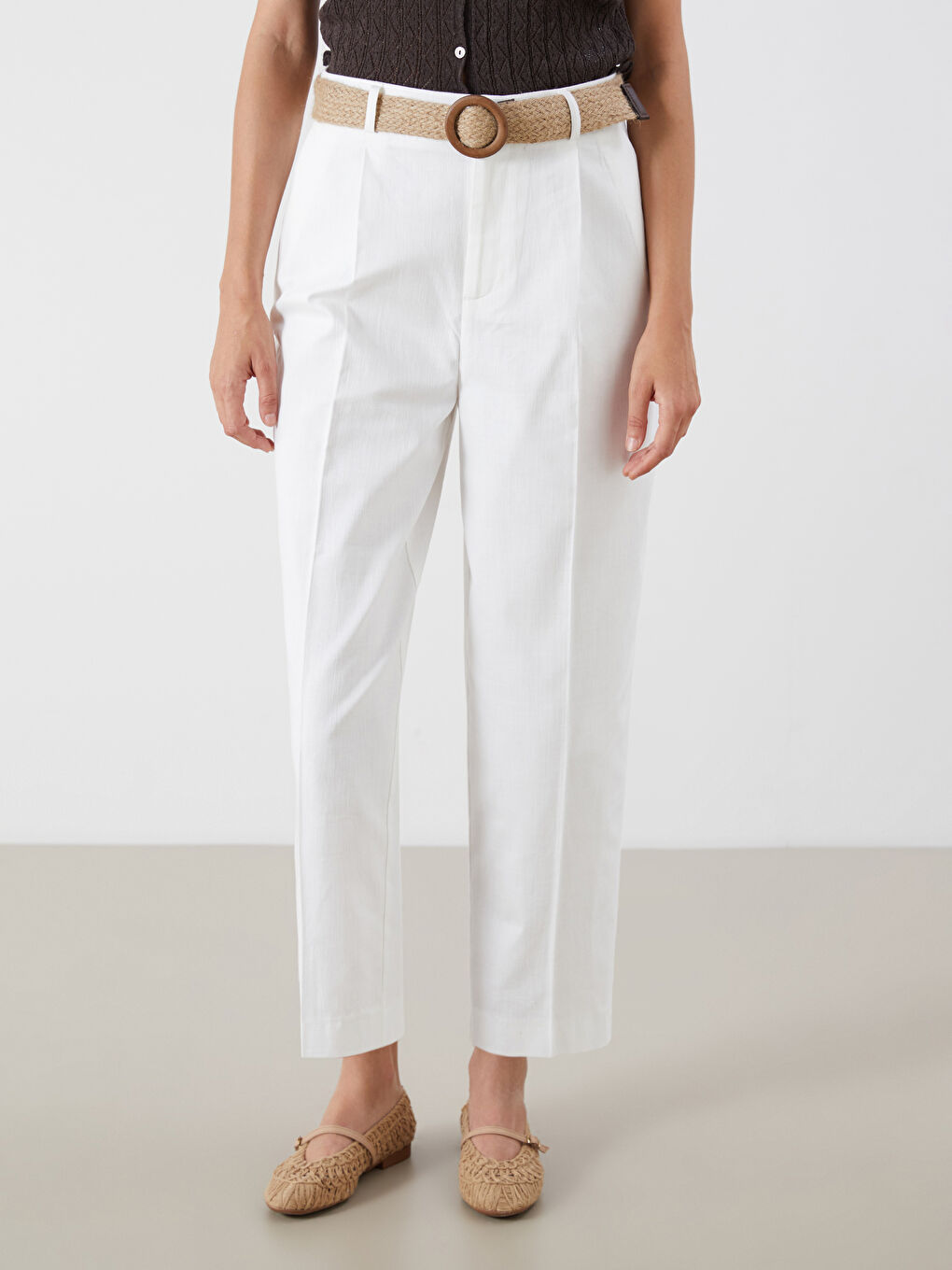LCW Vision Woman ECRU Trousers -S5R504Z8-R9J