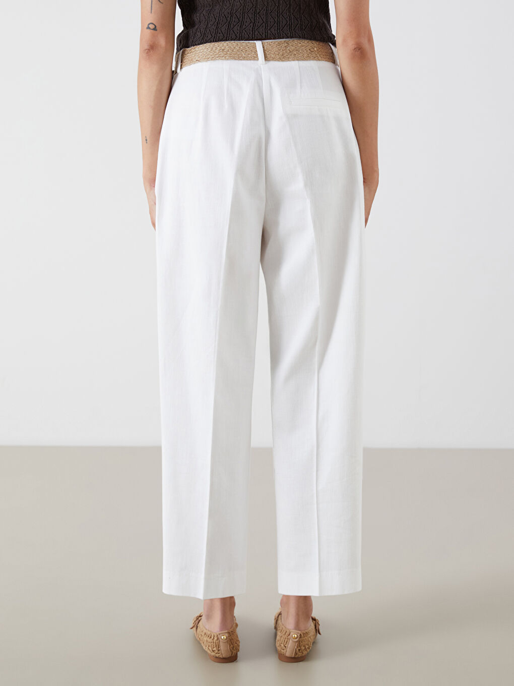 LCW Vision Woman ECRU Trousers -S5R504Z8-R9J