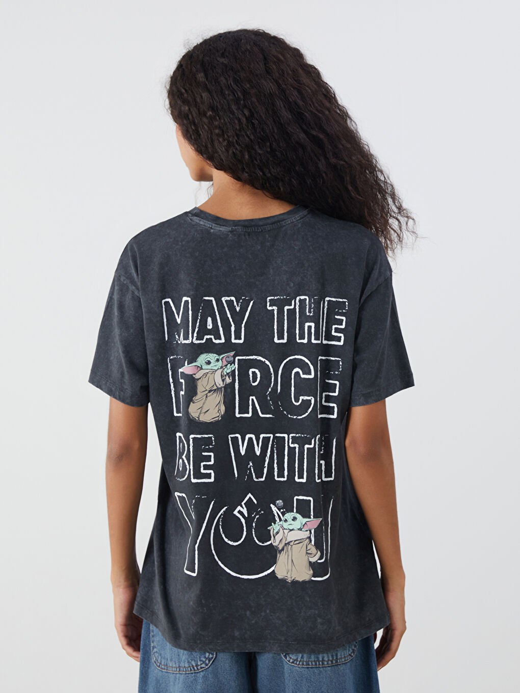 Crew Neck The Mandalorian Printed Women's T-Shirt -S5R511Z8-VDL