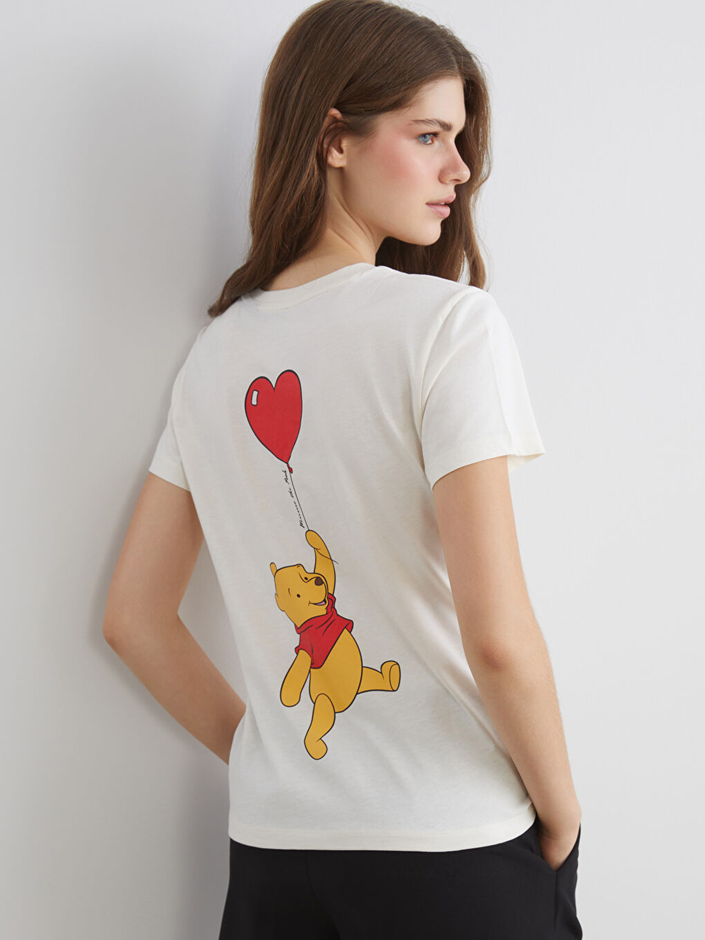 Crew Neck Winnie the Pooh Licensed Women's T-Shirt