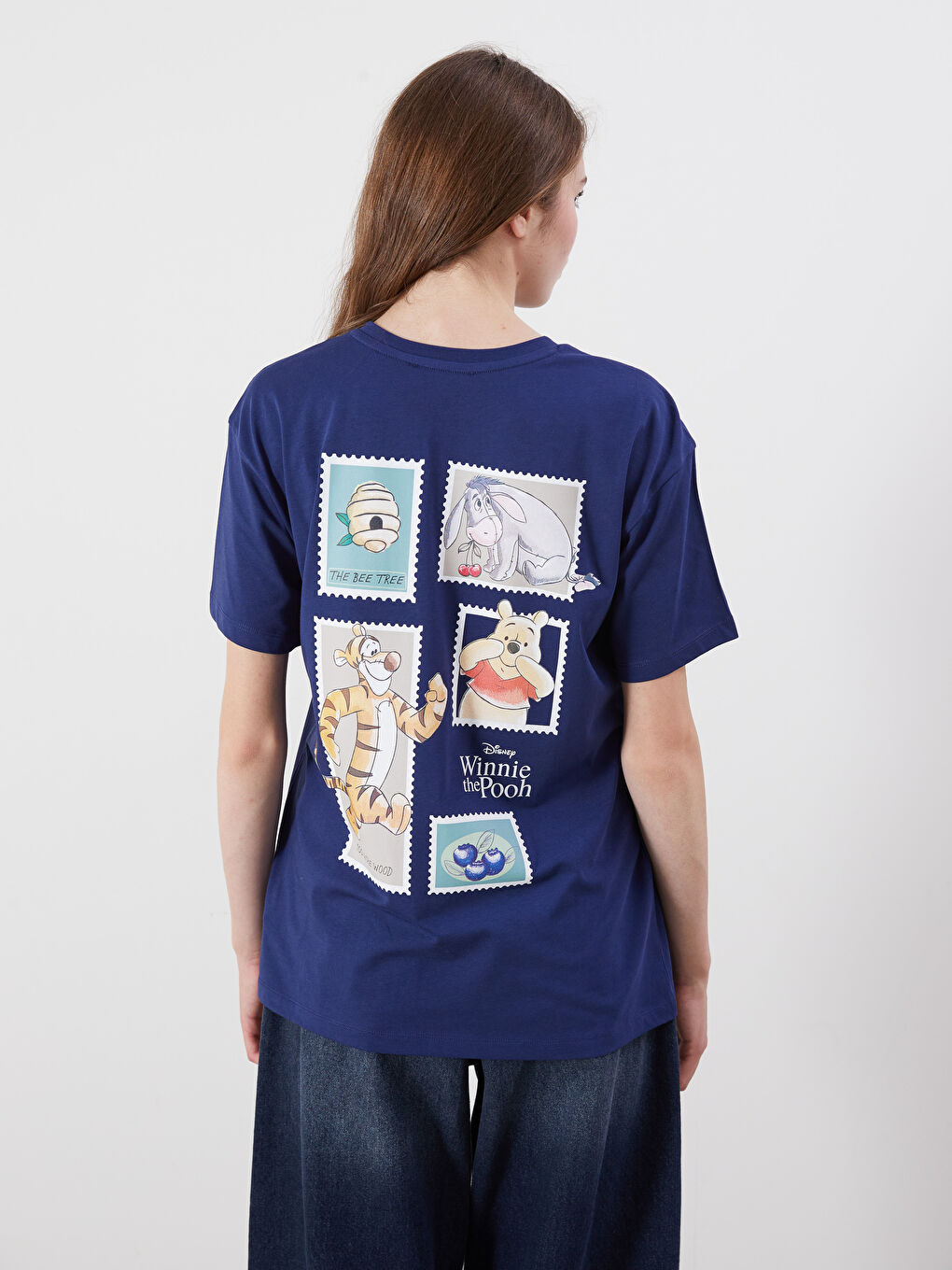 Crew Neck Winnie the Pooh Printed Women's T-Shirt -S5R518Z8-HPN