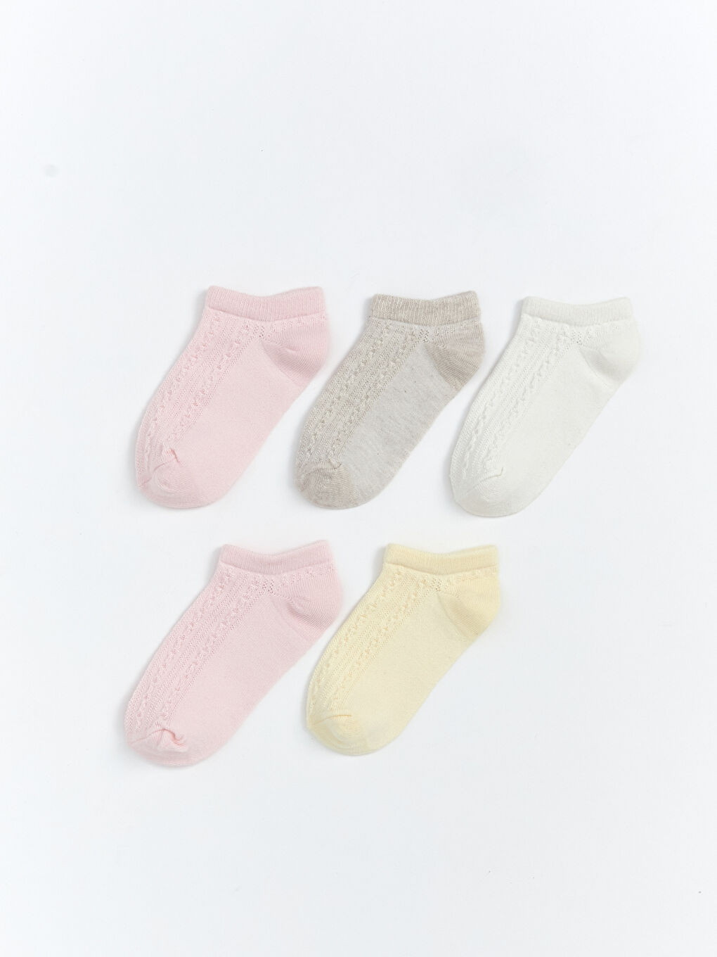 LCW baby Basic Baby Girls Trainer Socks 5 Pack -S5R530Z1-JM1
