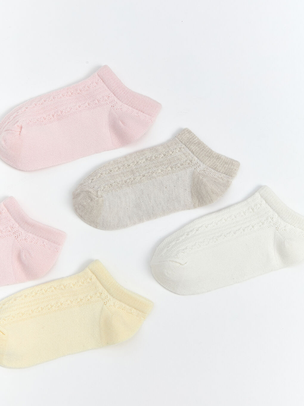 LCW baby Basic Baby Girls Trainer Socks 5 Pack -S5R530Z1-JM1