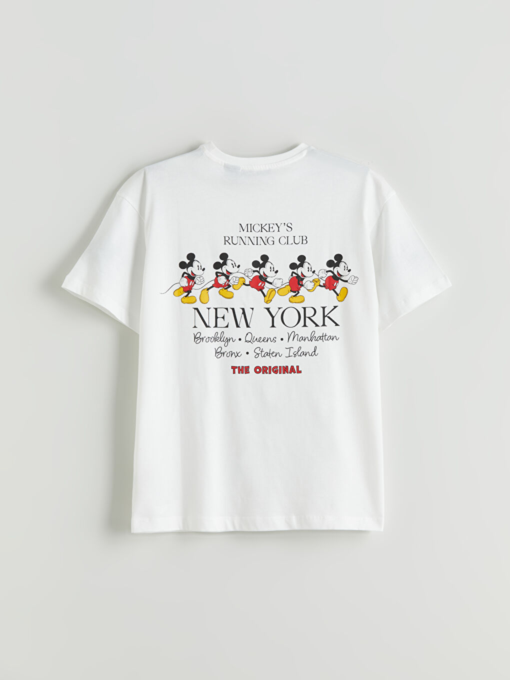Crew Neck Mickey Mouse Printed Women's T-Shirt -S5R539Z8-R9J