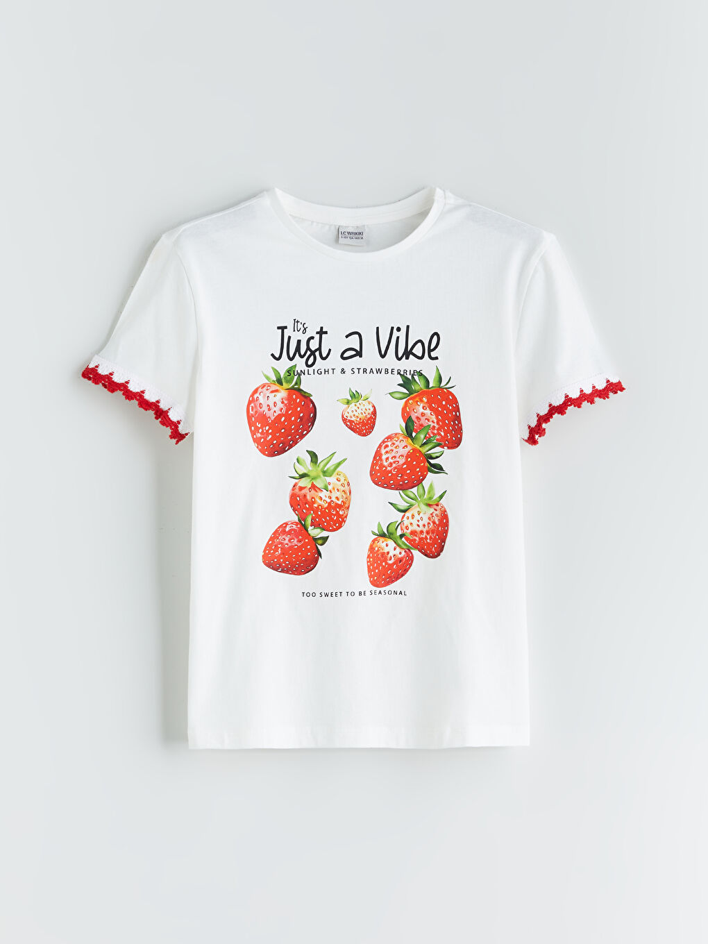 LCW Kids Crew Neck Girls' T-Shirt -S5R547Z4-FDU