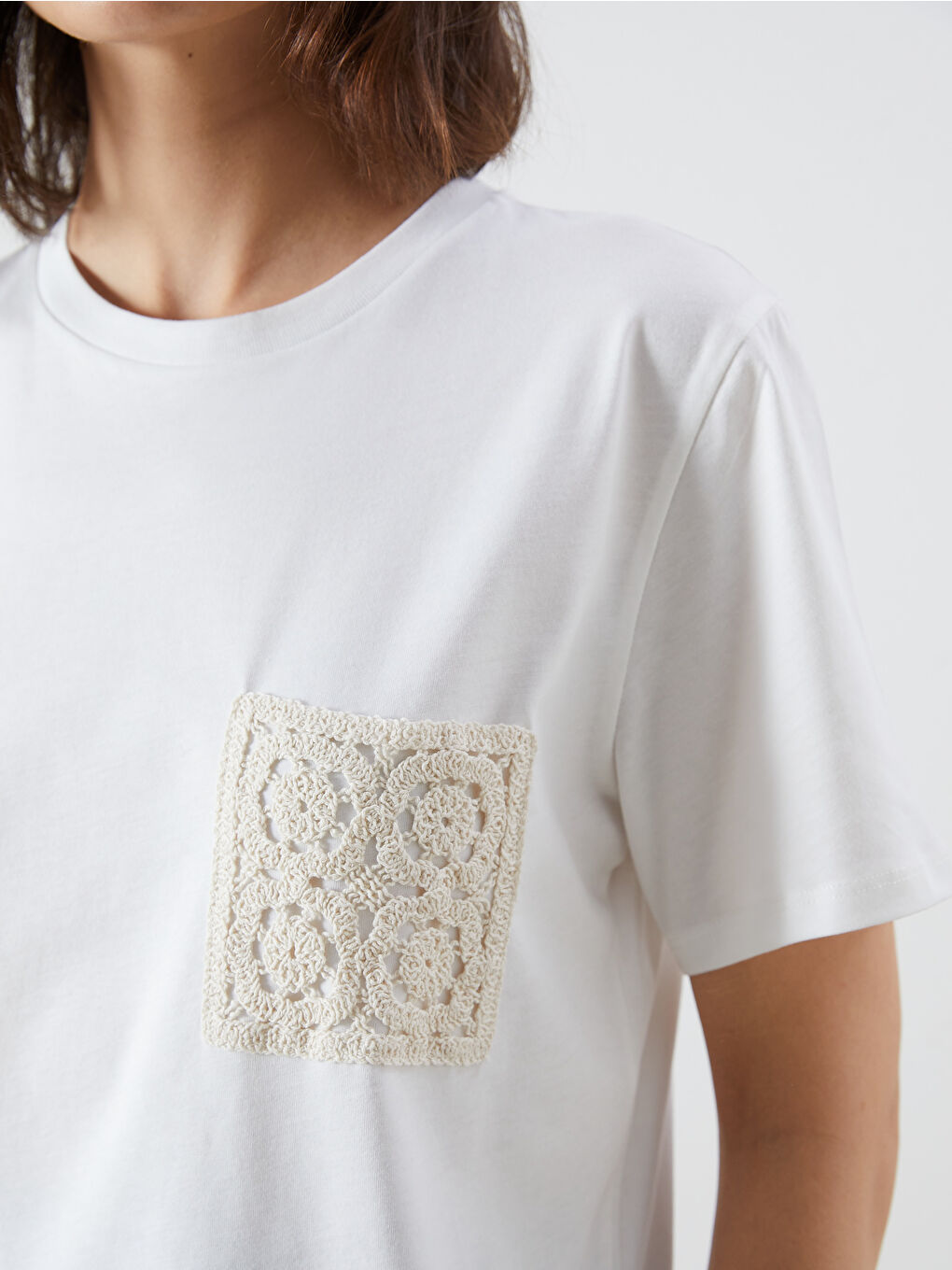 LCW Vision Woman WHITE T-Shirt -S5R548Z8-Q6K
