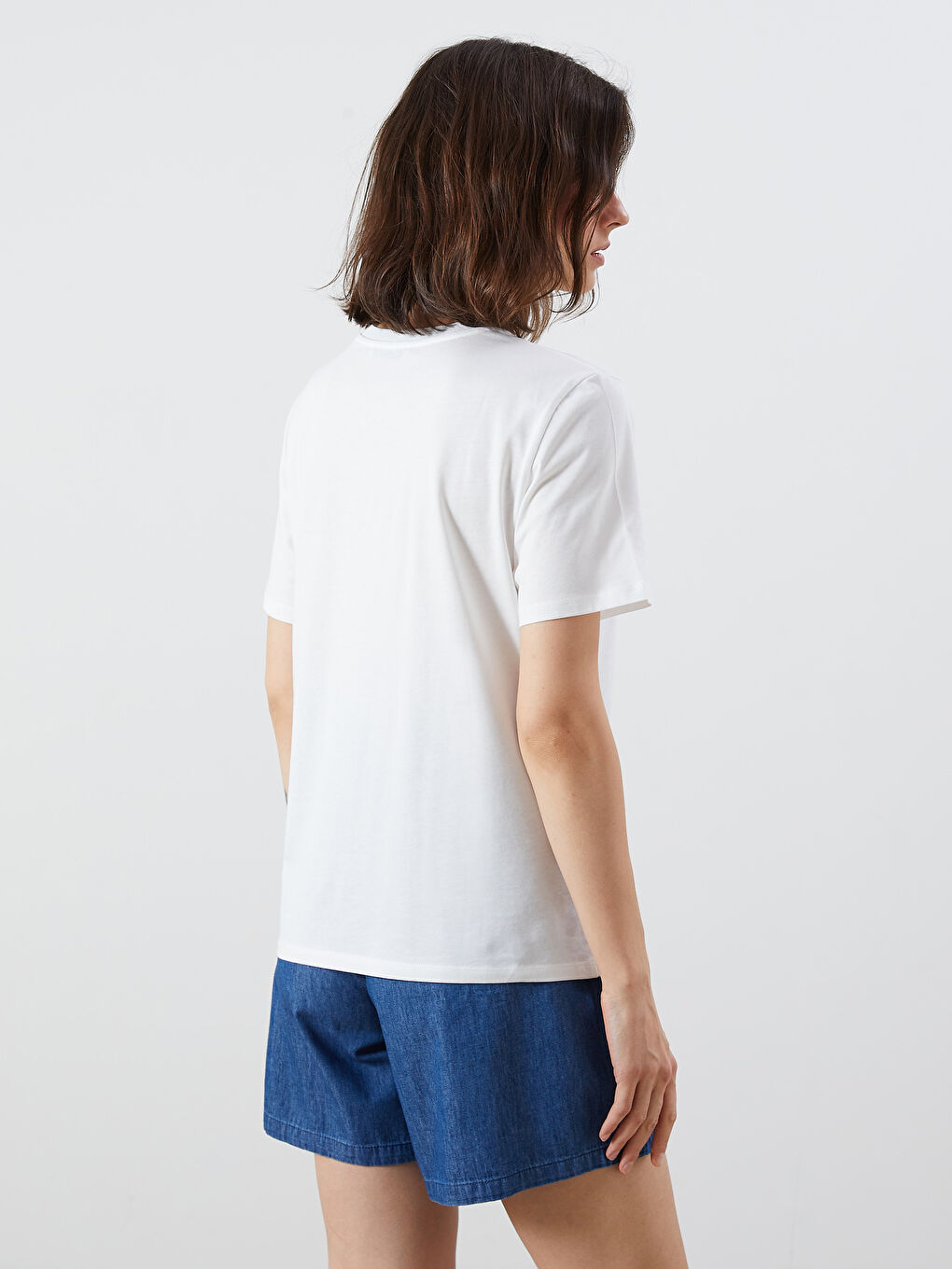 LCW Vision Woman WHITE T-Shirt -S5R548Z8-Q6K
